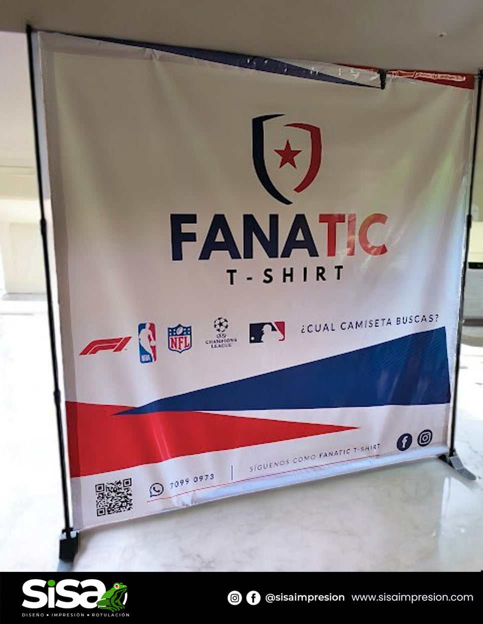 Backpanel Ajustable con lona