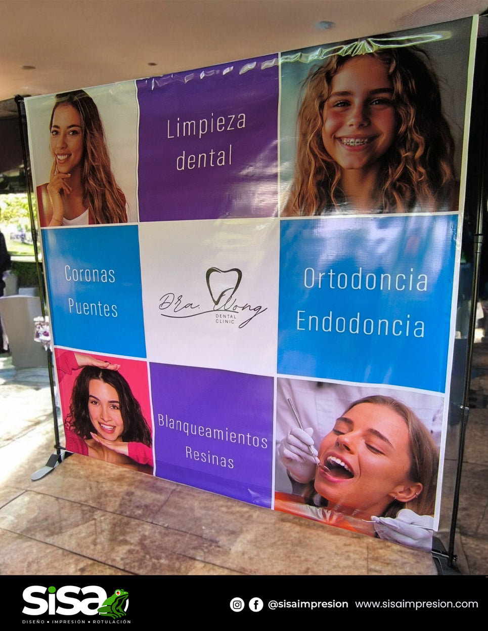 Backpanel Ajustable con lona