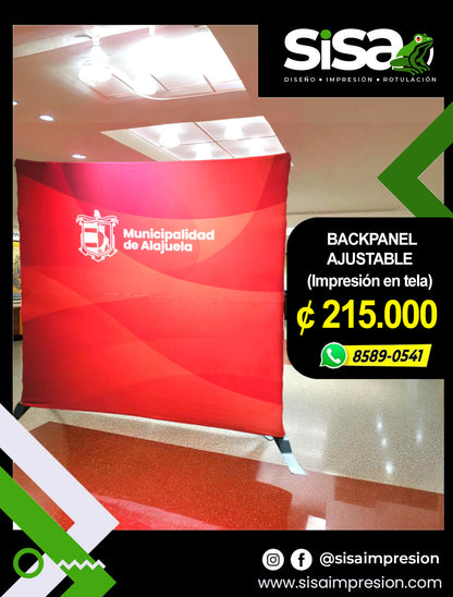 Backpanel Ajustable con Tela