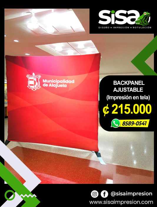 Backpanel Ajustable con Tela