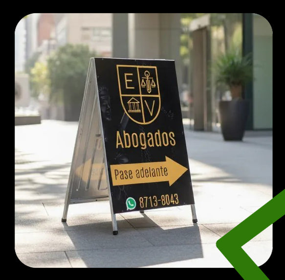 Advertising easels